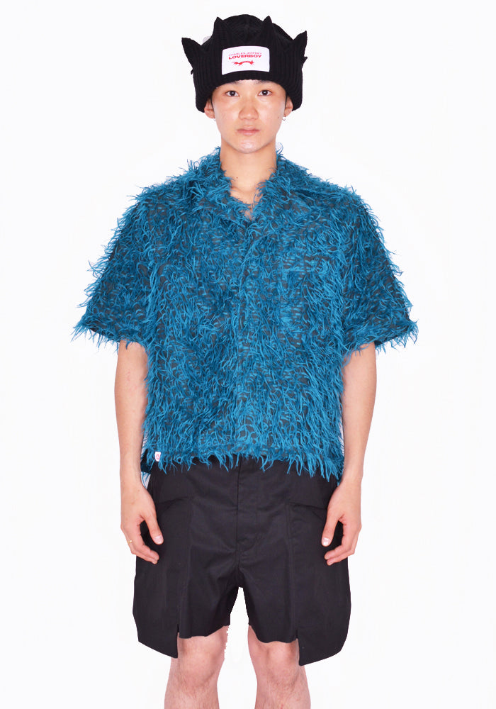 CHARLES JEFFREY LOVERBOY 043070104 WOVEN HAWAIIAN SHIRT SS24 | DOSHABURI Online Shop