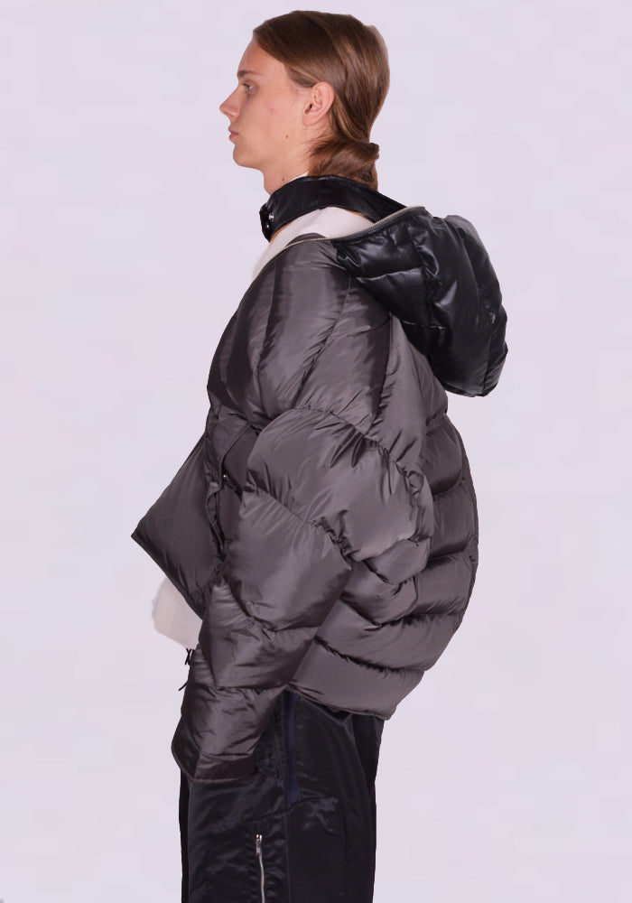 Random Identities Ny 15 22 Duvet Puffer Jacket Charcoal