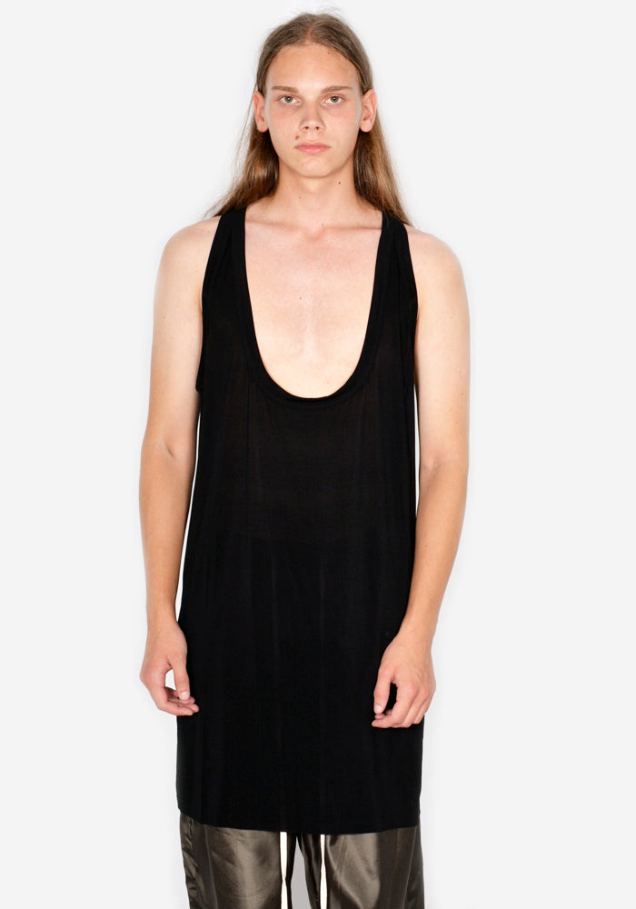 RICK OWENS MEN FOG TANKTOP BLACK FW23 | DOSHABURI Online Shop