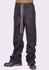 RICK OWENS MEN RU02D6378 TE DIETRICH DRAWSTRING PANTS BLACK FW24 | DOSHABURI Online Shop