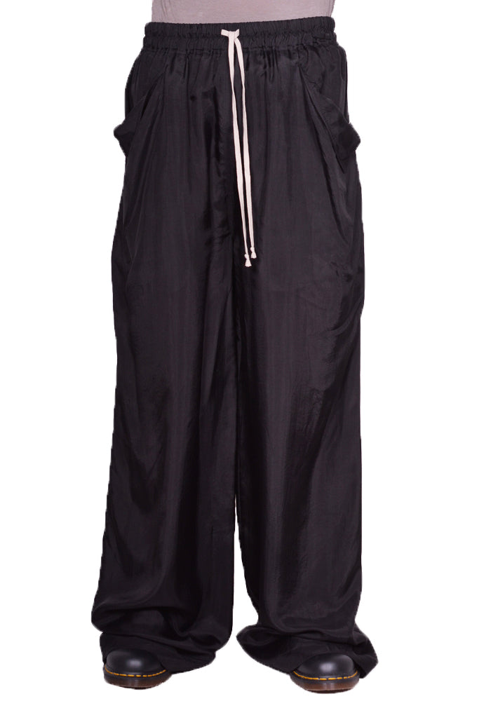 RICK OWENS MEN RU01D3387 J LIDO PANTS BLACK SS24 | DOSHABURI Online Shop