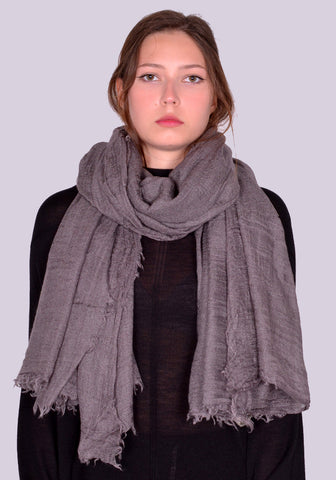 RICK OWENS WOMEN RP02D3460 34 FOLLO SCARF DUST FW24 | DOSHABURI Online Shop