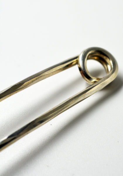 WERKSTATT:MÜNCHEN M4200 SILVER HAIR-PIN HAMMERED