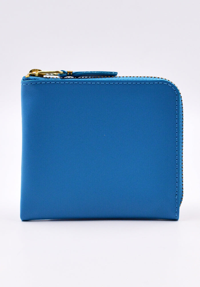 COMME DES GARCONS SA3100 COLOUR PLAIN ZIP WALLET BLUE DOSHABURI Shop