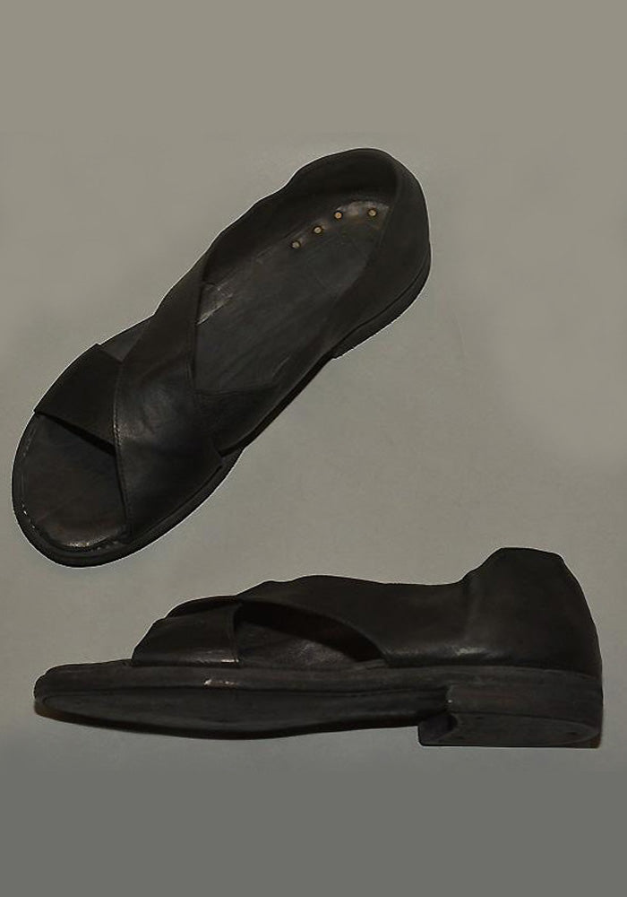 GUIDI MENS KANGAROO LEATHER CROSS SANDALS BLACK-DOSHABURI Shop