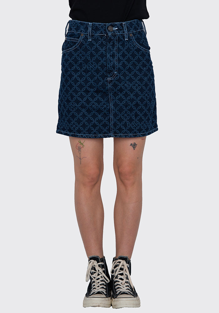 Blue Monogram Denim Skirt