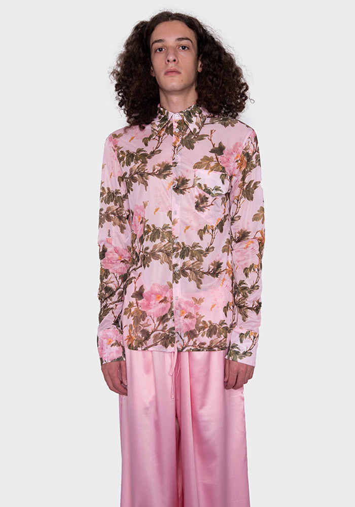 LU'U DAN SLIM FITTED SHIRT FLOWERS FW22 | 50%OFF SALE | – DOSHABURI