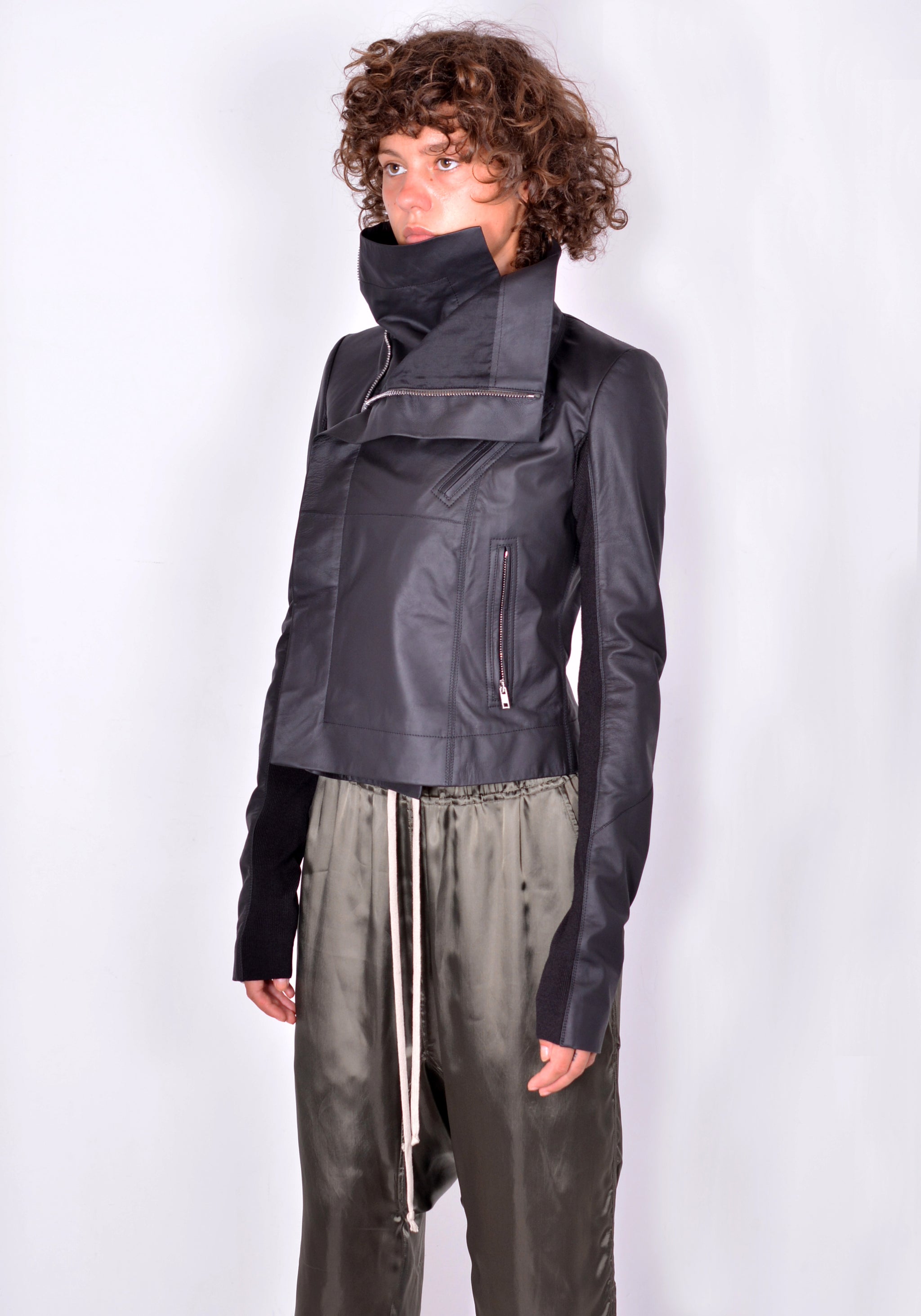 RICK OWENS CLASSIC BIKER JACKET BLACK FW21 | DOSHABURI Online Shop