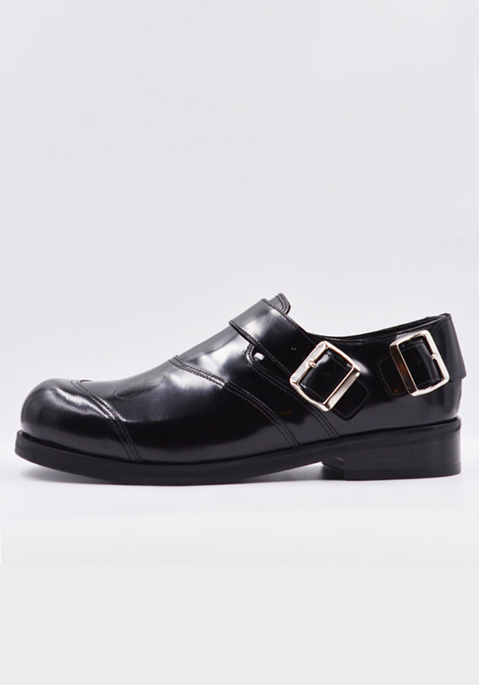 STEFAN COOKE LEATHER BIKER SHOES BLACK | DOSHABURI Online Shop