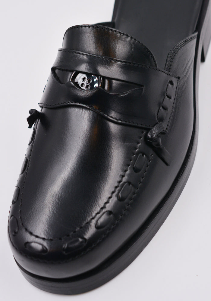 STEFAN COOKE FSTCMMULE0902 LEATHER MULE BLACK | DOSHABURI Online Shop