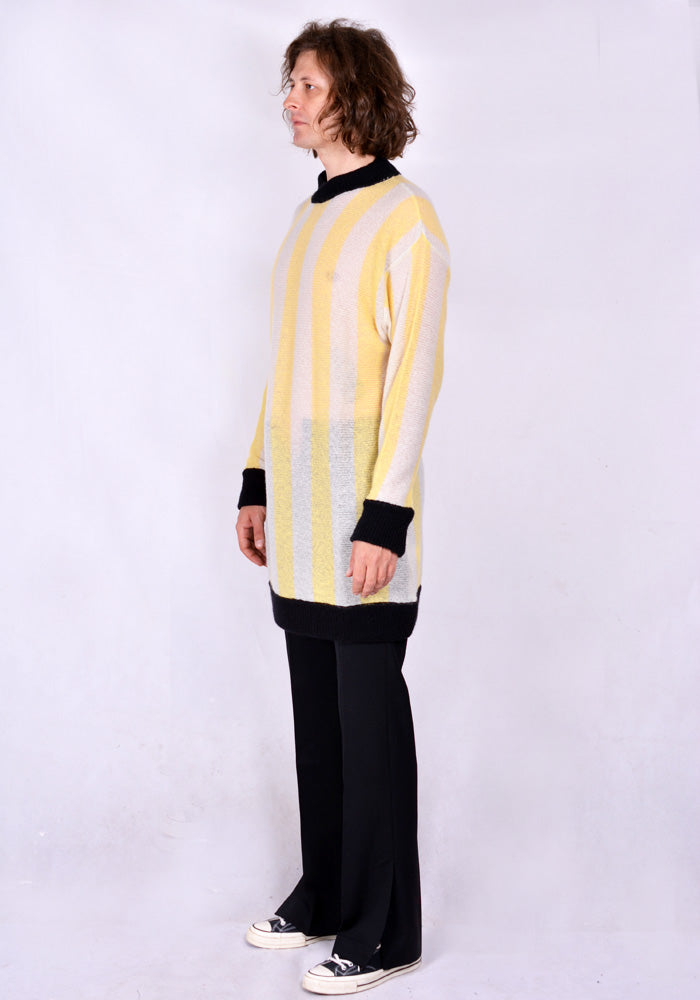 Sunnei colour-block panelled knitted dress - Yellow